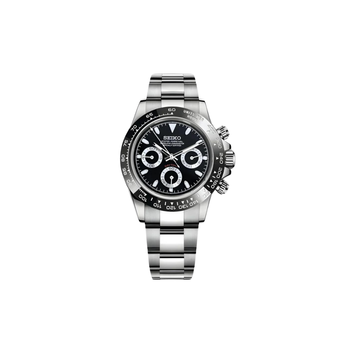SEIKOTONA CLASSIC BLACK MEN'S WATCH